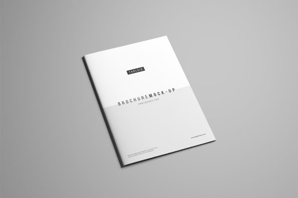 极简主义的小报杂志样机