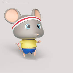 可爱的3D小老鼠psd设计素材合集