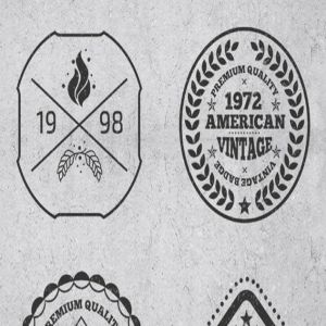 复古风格矢量徽章&Logo模板 Vintage Style Badges and Logos插图5
