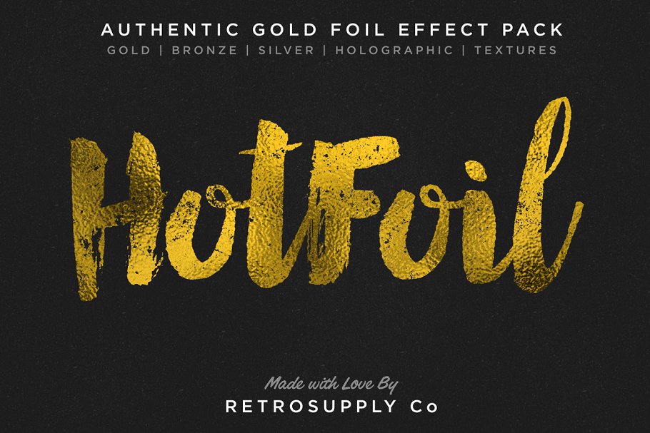 烫金金箔纹理&图层样式 Hot Foil | Foil Stamping Machine