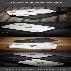 专业的高端商务商业质感名片设计模板