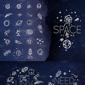 太空主题图标集 Space Icons