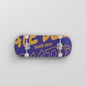 极限运动滑板图案设计样机 Skateboard Mockup插图2