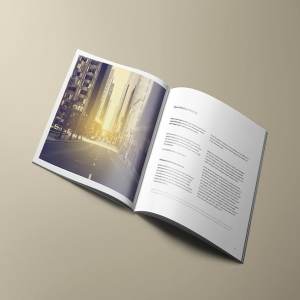 方形画册样机模板 Square Brochure Mock-Up