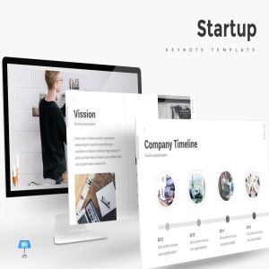 创意产品路演谷歌Keynote幻灯片模板 Startup – Keynote Template