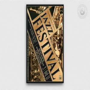 创意爵士音乐演奏会活动海报模板v1 Jazz Festival Flyer Template V1
