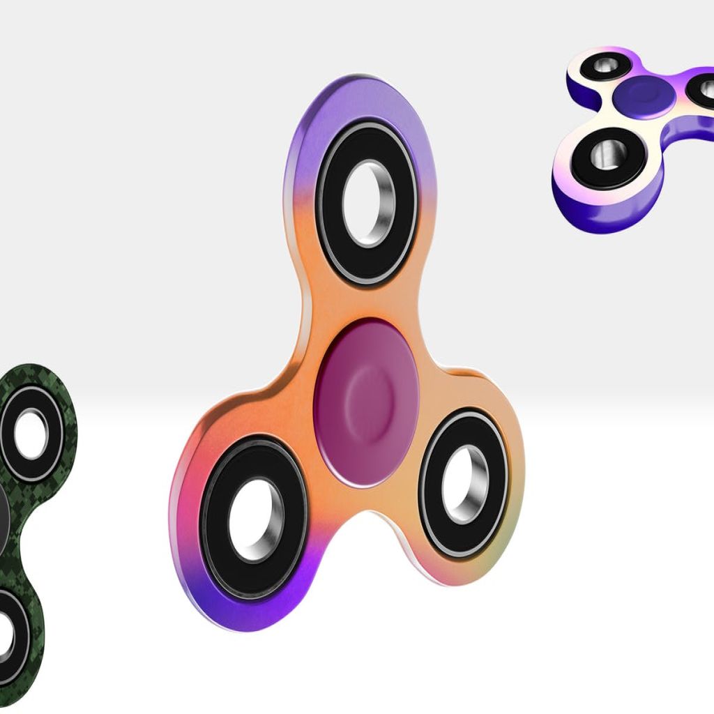 创意减压轴承玩具指尖陀螺样机模板 Fidget Spinner Mockups插图