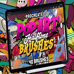 POP波普艺术Procreate笔刷套装 POP ART BRUSHES KIT