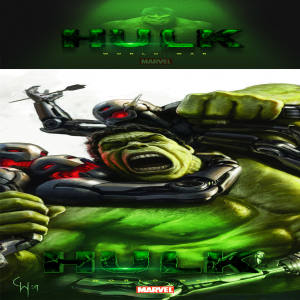 复仇者联盟绿巨人浩克photoshop3D图层样式