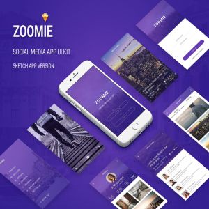 非常符合国情的社交媒体移动APP UI KITS(SKETCH)