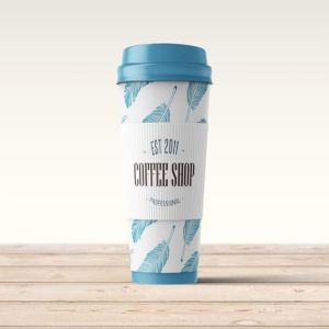 咖啡纸杯咖啡品牌VI设计样机模板 Coffee Cup Mock-up插图4