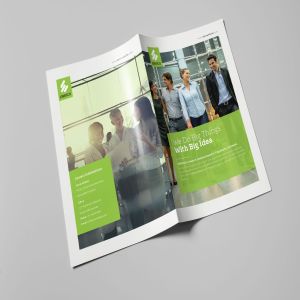 企业/公司介绍对折页宣传单设计模板 Enrico Business Bifold