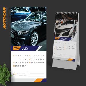 汽车经销商日历定制设计2020年活页台历设计模板 2020 Auto Car Calendar Pro插图5