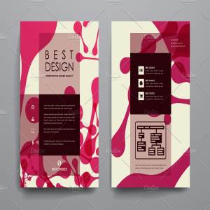抽象图形背景小册子模板 Abstract brochures