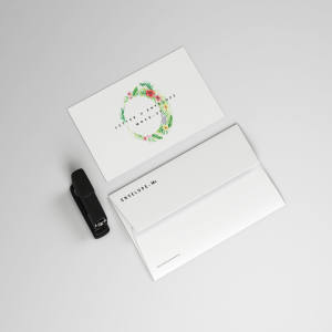 企业品牌VI标识信封＆信件设计图样机模板 Envelope and Letter Mockup