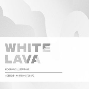 白色熔岩背景纹理套装 White Lava – Background Textures