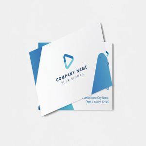 蓝色设计风格企业名片设计模板下载 Professional Blue Business Card Template插图2
