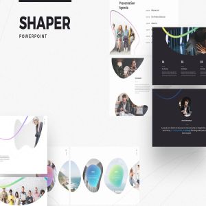 创意艺术企业介绍PPT幻灯片模板 SHAPER Powerpoint Template