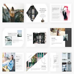 Aloza创意PPT模板