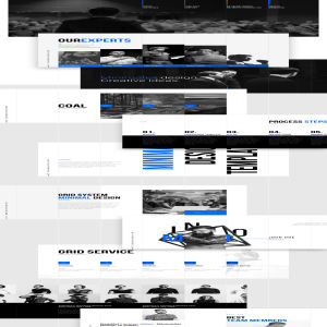 删格化的极简主义PPT模版下载[pptx+key格式]