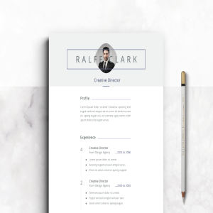 极简设计风格个人应聘简历设计模板 Minimal Cv / Resume Template