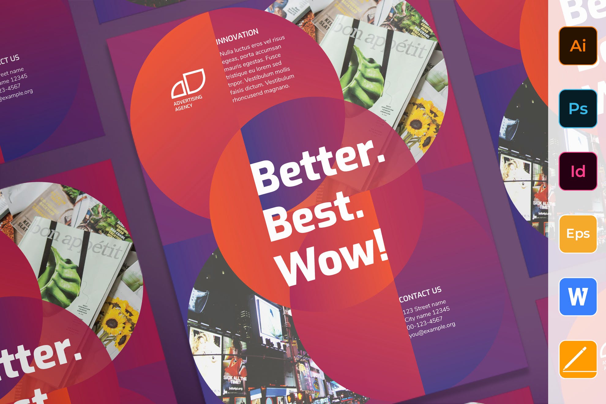 广告公司/广告代理商宣传海报设计模板 Advertising Agency Poster