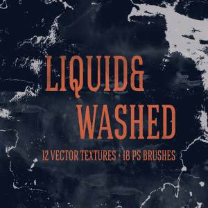 酷炫水洗液体背景纹理 Liquid and washed textures