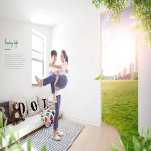 甜蜜生活创意广告海报设计素材