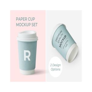 热饮纸杯样机模板 Cup Design Mockup
