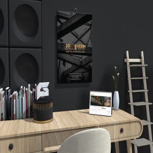 2020年建筑主题台历&挂墙日历表设计模板 Construction Wall & Table Calendar 2020