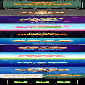 3D可爱卡通文本效果PS字体样式vol.1