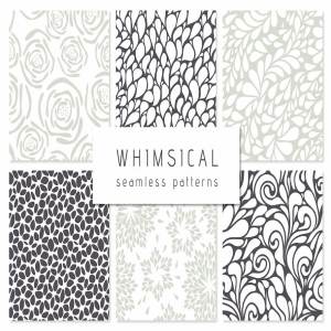 异想天开无缝图案纹理 Whimsical Seamless Patterns Set