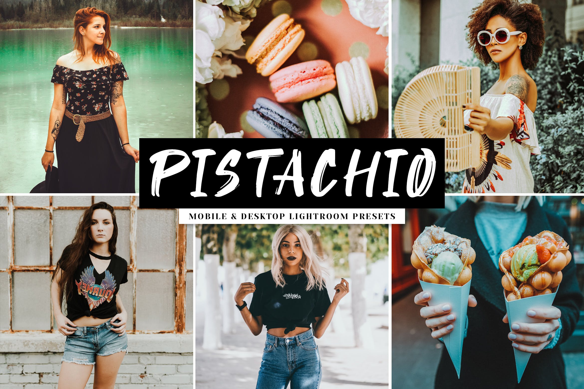 照片后深绿暗色调风格期效果LR调色预设下载 Pistachio Mobile & Desktop Lightroom Presets