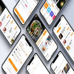 网上订餐外卖APP应用界面设计UI套件 Food Order Mobile App UI Kit
