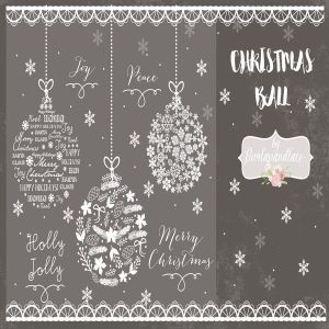 20款圣诞节主题装饰球剪贴画PNG素材 Christmas Ball cliparts插图2