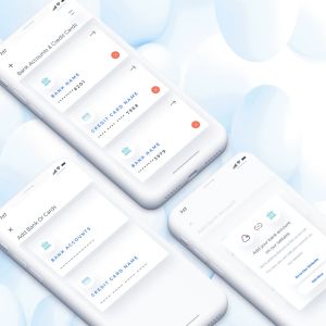 电子移动钱包手机银行APP UI套件 Wallet Add Bank Mobile Ui for IPhoneX