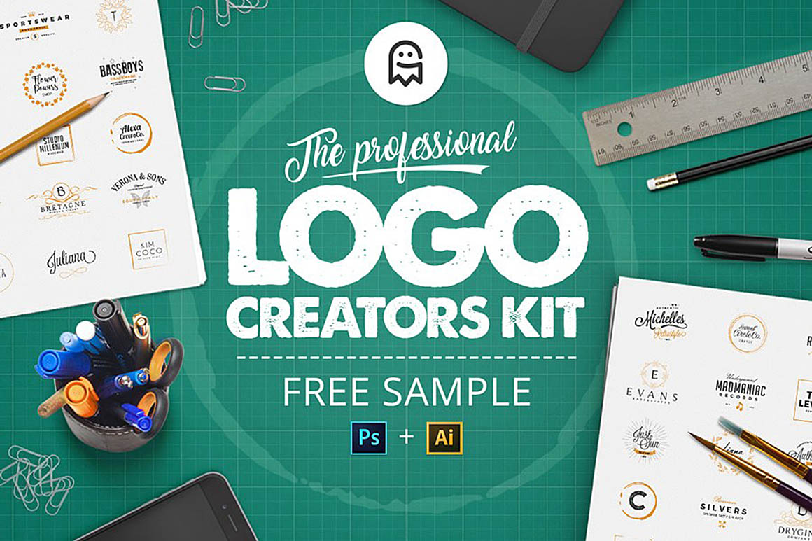 LOGO创作套件 Free Logo Creators Kit [PSD, AI]