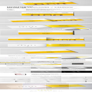 长方形宣传小册样机 Horizontal US Letter Brochure Mock-up