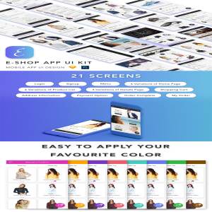 一流设计素材网下午茶：超高品质电商行业APP UI Kit打包下载[psd,sketch]