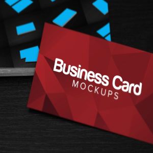10款商业/企业品牌名片样机 10 Business Card Mockups插图1