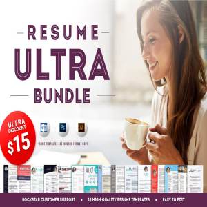 15个高质量的时尚简历模板