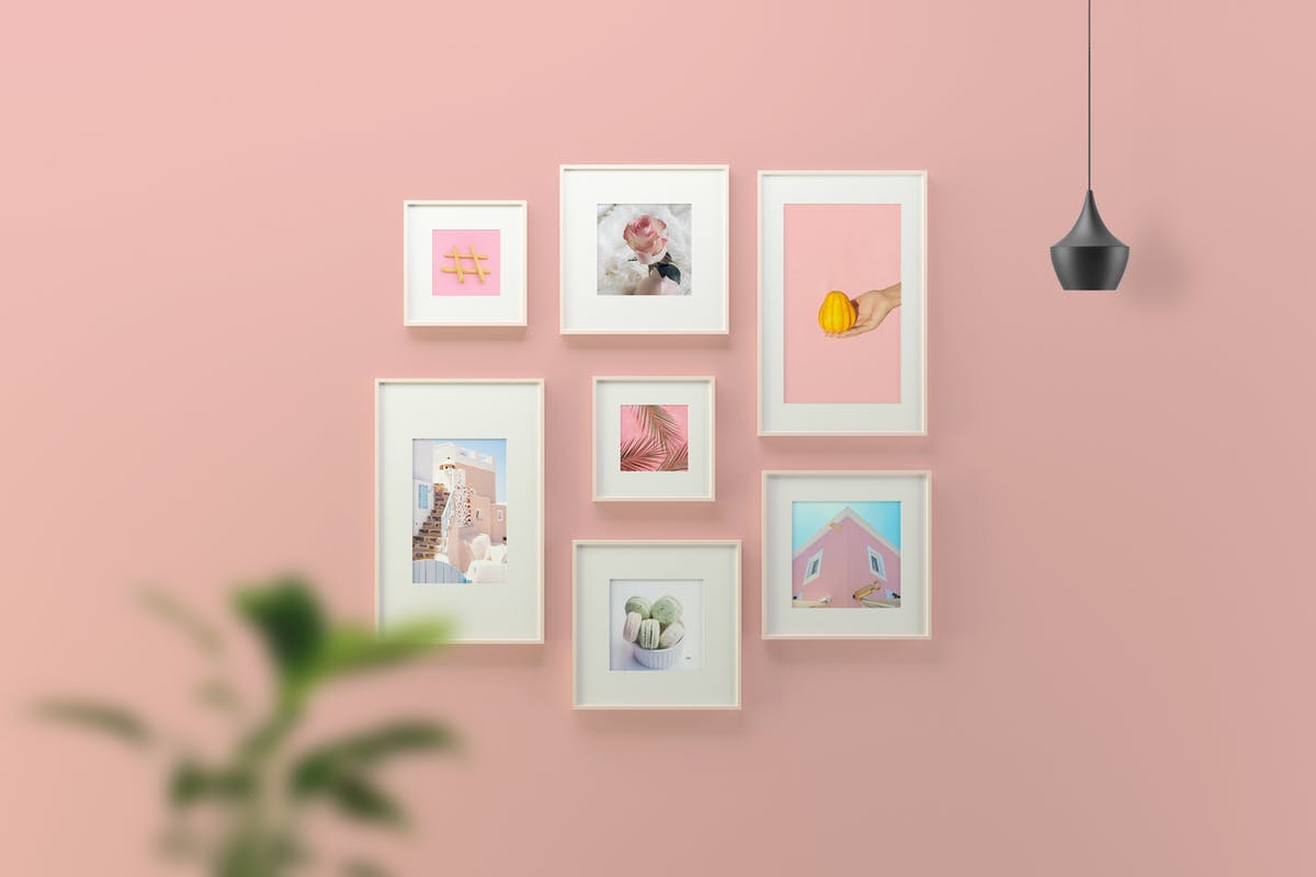 摄影艺术作品/海报画框样机模板 Picture Frame Mockup
