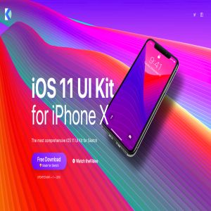 最新两种配色方案 iOS 11 UI Kit for iPhone X（兼容Sketch）