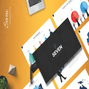 产品推介/电商项目等适用的PPT幻灯片模板 Seven – Powerpoint Template