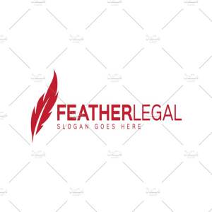 羽毛图形Logo模板 Feather Logo