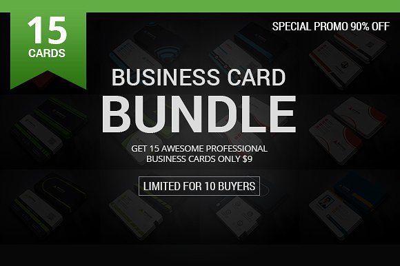 15个高端黑色商业商务风格名片设计模板