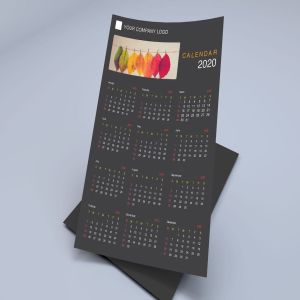简约优雅设计风格2020年历日历设计模板 Creative Calendar Pro 2020插图5