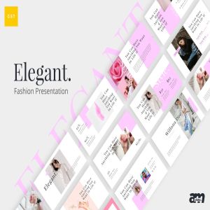 女性时尚主题电子商务Google Slides幻灯片模板 Elegant Fashion Google Slides