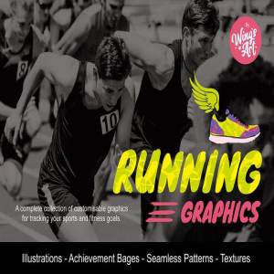 奔跑吧！兄弟：运动图形和标志素材 Running Graphics and Logos Pack