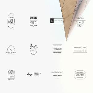 50款时尚行业品牌Logo模板 50 Branding Fashion Minimal Logos插图9